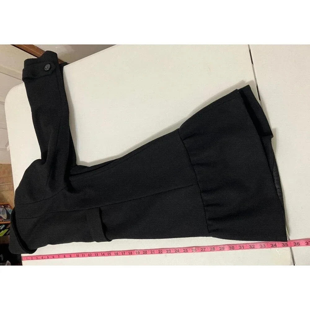 Max Mara Weekend Black Virgin Wool Coat Women's 10 Double Breast Peacoat Ukraine - Picture 11 of 14